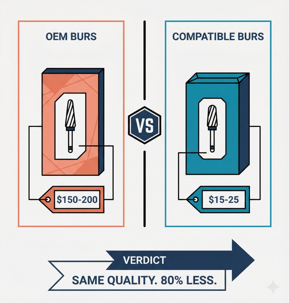 OEM vs Compatible Milling Burs: Is There Really a Difference?