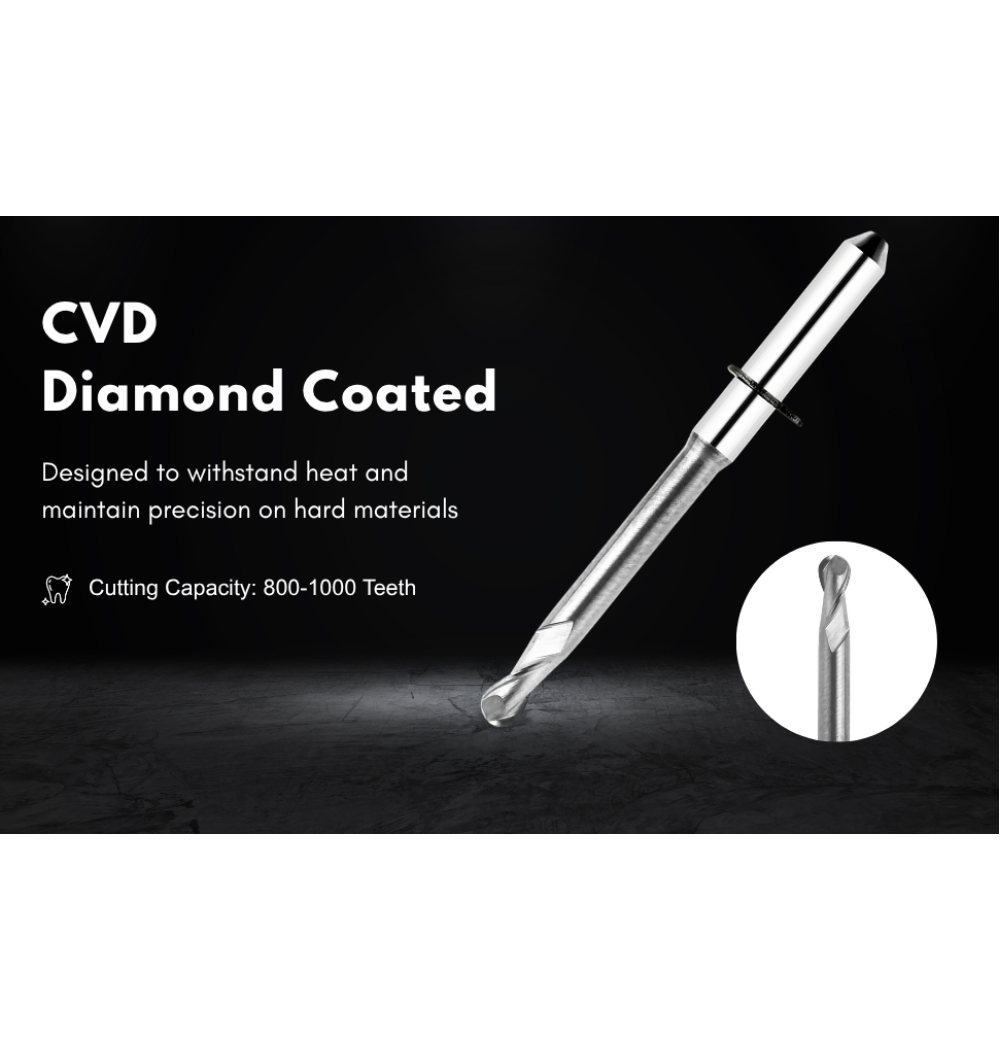 CVD Diamond Coated Milling Burs: The Complete Guide for Dental Labs