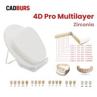 4D PRO Multilayer Zirconia Block for 89mm Amann Girrbach System