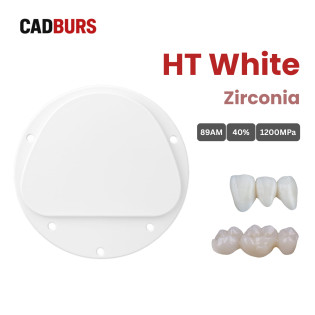 High Translucency White Zirconia Block for 89mm Amann Girrbach System High Translucency White Zirconia Block for 89mm Amann Girrbach System
