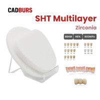 Super High Translucency Multilayer Zirconia Block for 89mm Amann Girrbach System