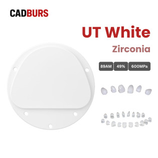 Ultra Translucency White Zirconia Block for 89mm Amann Girrbach System Ultra Translucency White Zirconia Block for 89mm Amann Girrbach System