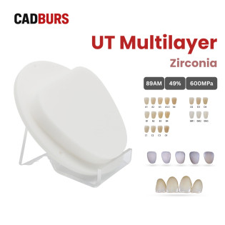 Ultra Translucency Multilayer Zirconia Block for 89mm Amann Girrbach System Ultra Translucency Multilayer Zirconia Block for 89mm Amann Girrbach System