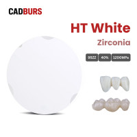 High Translucency White Zirconia Block for 95mm Zirkonzahn System