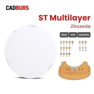 Super Translucency Multilayer Zirconia Block for 95mm Zirkonzahn System Super Translucency Multilayer Zirconia Block for 95mm Zirkonzahn System