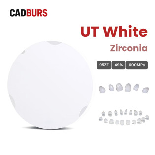Ultra Translucency White Zirconia Block for 95mm Zirkonzahn System Ultra Translucency White Zirconia Block for 95mm Zirkonzahn System