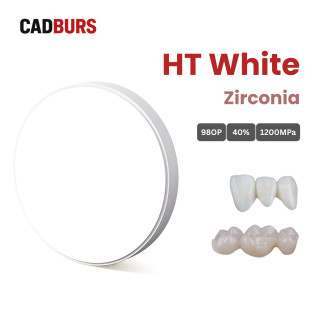 High Translucency White Zirconia Block for 98mm Open System High Translucency White Zirconia Block for 98mm Open System