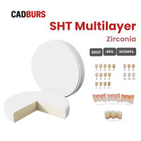 Super High Translucency Multilayer Zirconia Block for 98mm Open System