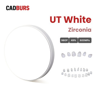 Ultra Translucency White Zirconia for 98mm Open System Ultra Translucency White Zirconia for 98mm Open System