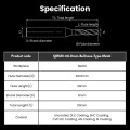 QIRUN Compatible Metal Milling Burs Shank 6mm Φ6.0mm Bullnose Type - Image 2