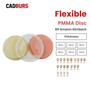 Flexible PMMA Resin Disc 89mm for Amann Girrbach Ceramill Systems Flexible PMMA Resin Disc 89mm for Amann Girrbach Ceramill Systems
