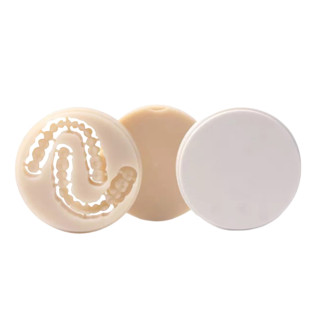 Multilayer PMMA Resin Disc 98mm for Open Milling Systems - Natural Gradient - Alternate View