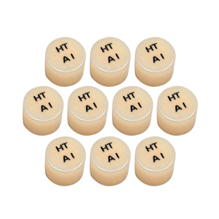 HT Lithium Disilicate Press Ingots 12.5x10mm 10Pcs Value Pack
