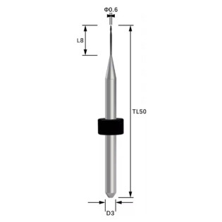 LNY-D3 Φ0.6mm Zirconia Milling Burs - Alternate View