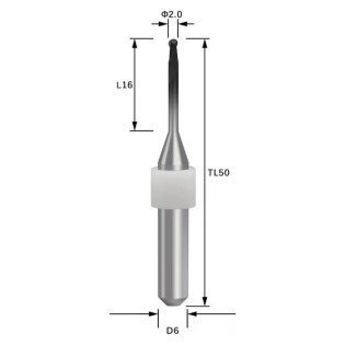 LNY-D6 Φ2.0mm Zirconia Milling Burs - Alternate View